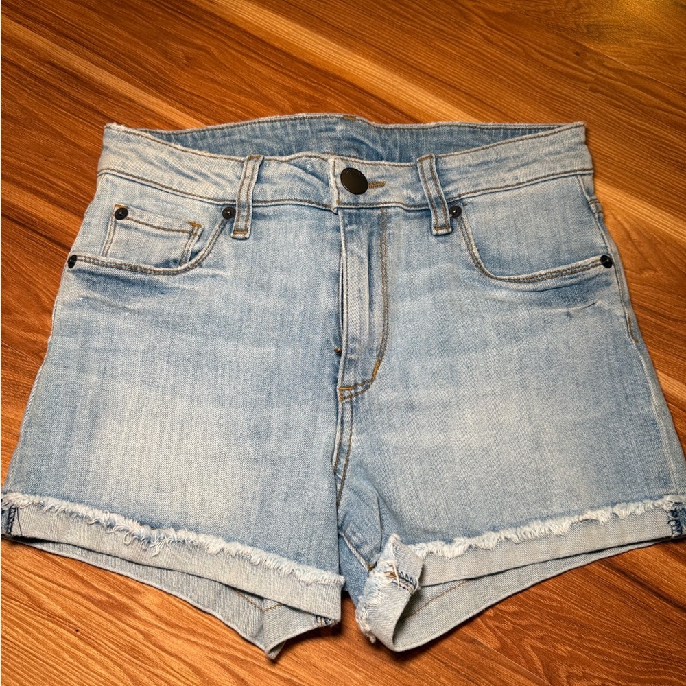 STS Blue Light Wash Denim Cuffed Shorts